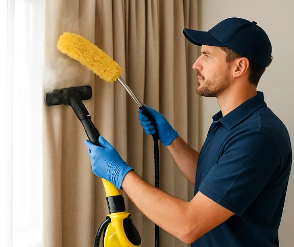 Trusted blind cleaning technician Matty Curtain Cleaning west-wollongong-nsw QLD