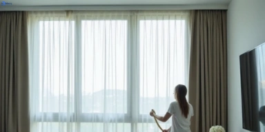 Delicate sheer drape cleaning west-wollongong-nsw Matty Curtain Cleaning