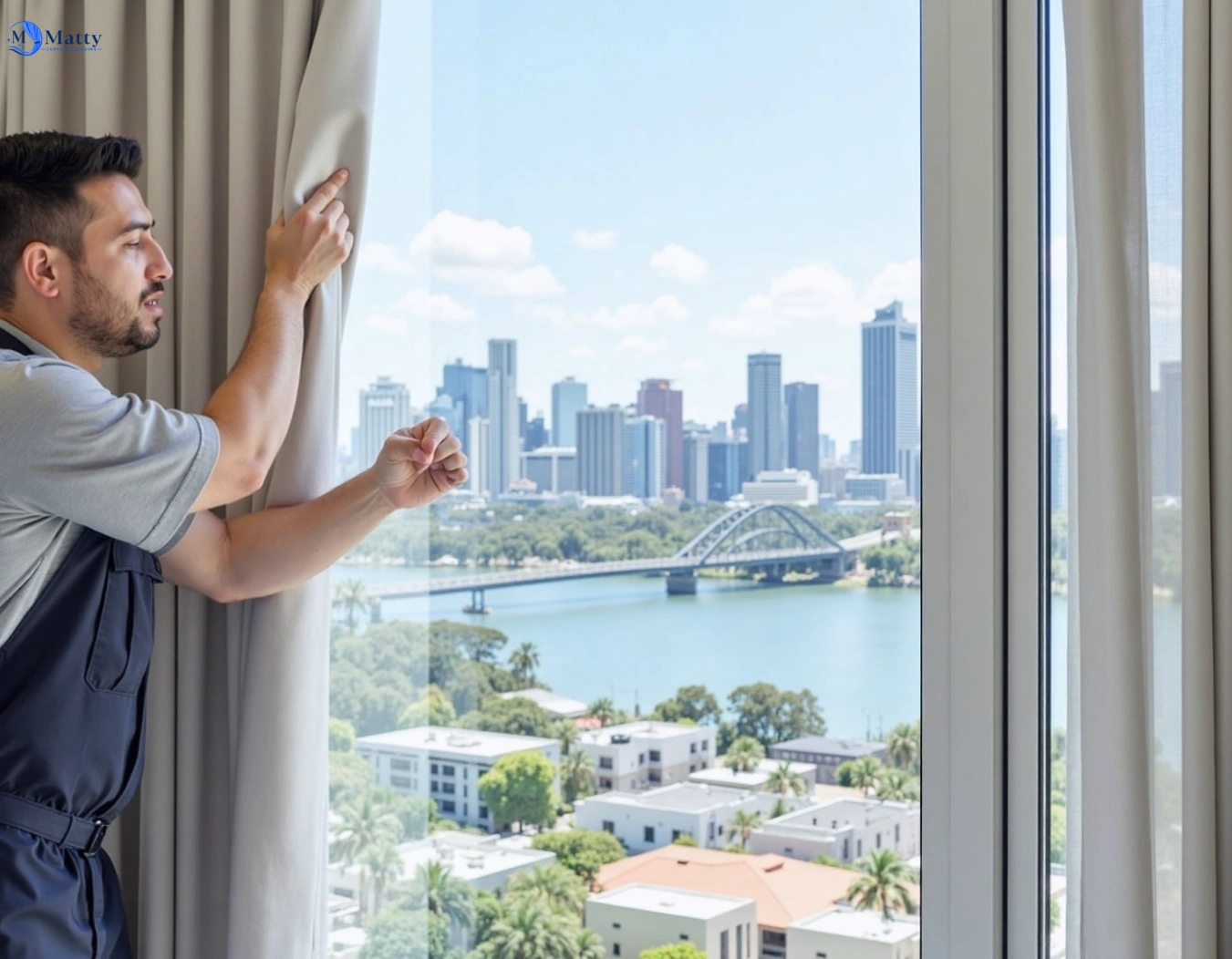 Professional curtain steam cleaning service west-wollongong-nsw QLD by Matty Curtain Cleaning